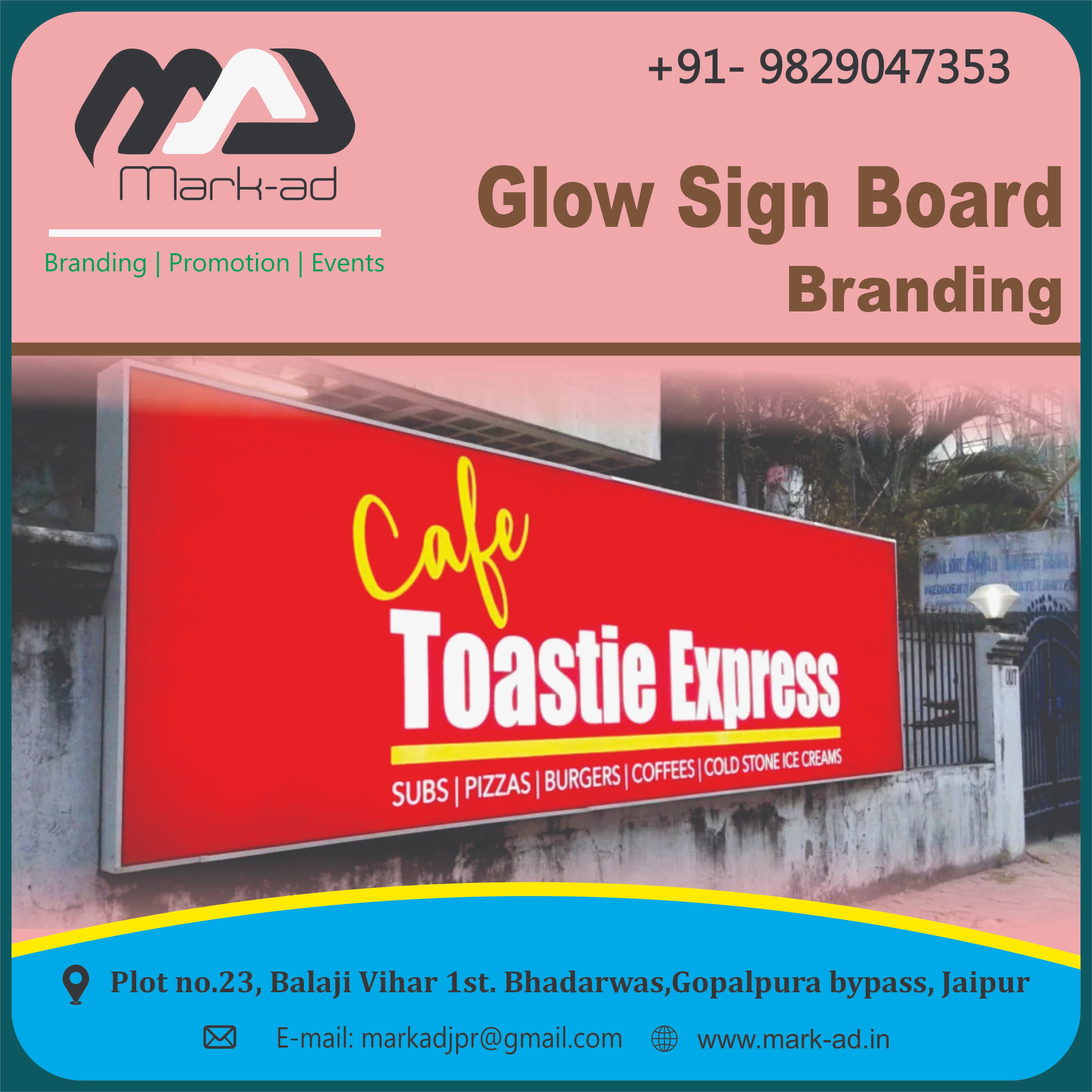 Best Glow Sign Board Branding in Jaipur rajasthan