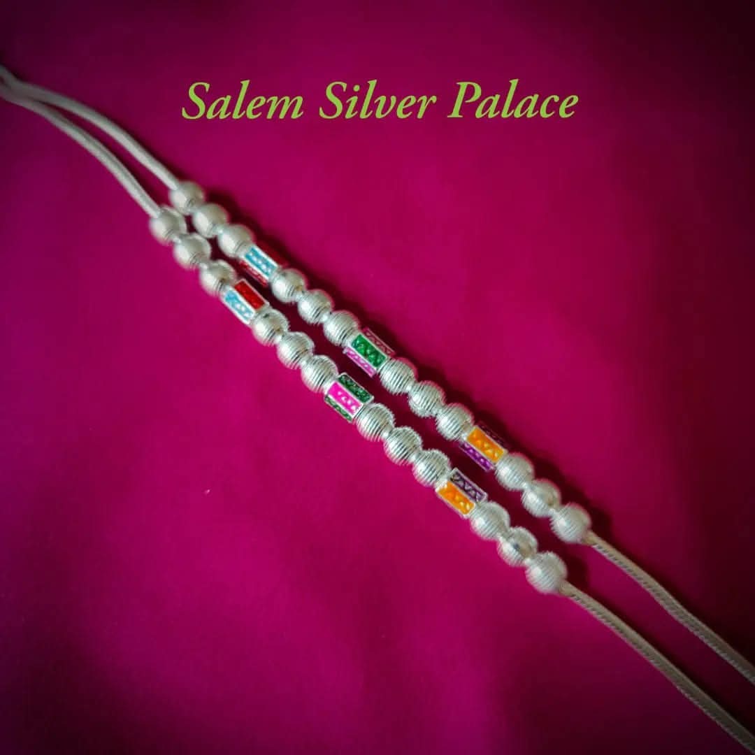 Daily Use Silver Anklets
Size Starts From 5.5 inches
Less weight collections
Salem Silver Palace ...