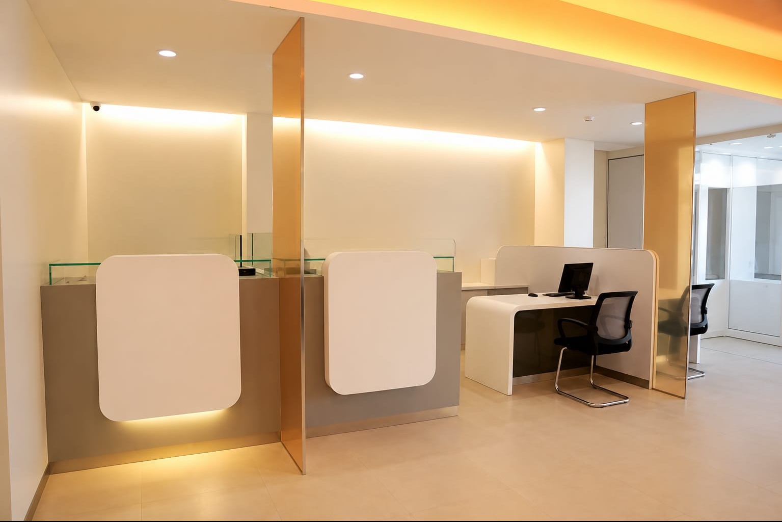 Bank Customer Service Area Interior Design