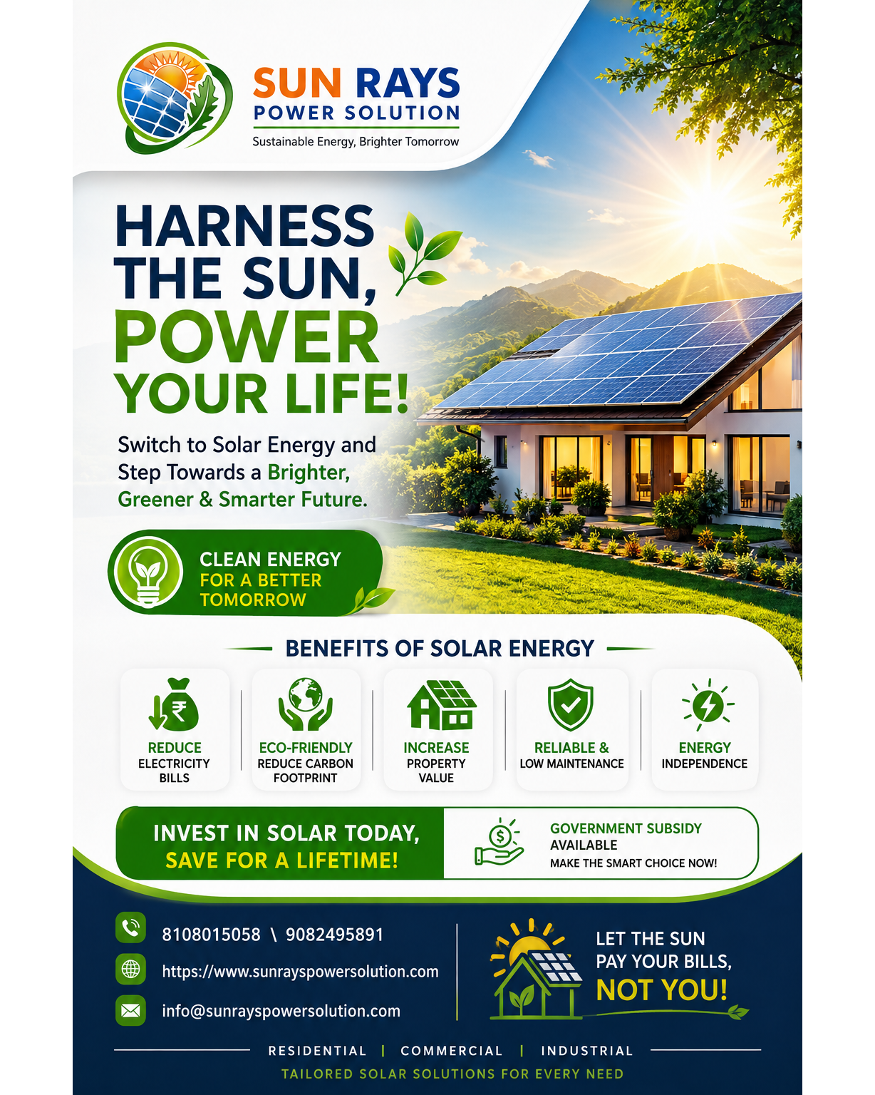 Let the Sun Pay Your Bills, Not You! 💰