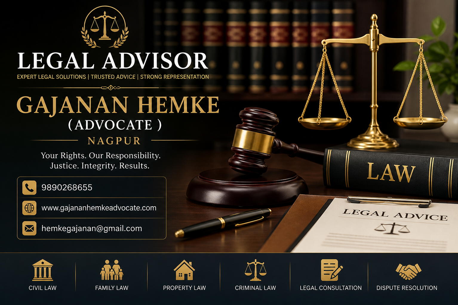 Legal Advisor in Nagpur – Gajanan Hemke (Advocate)