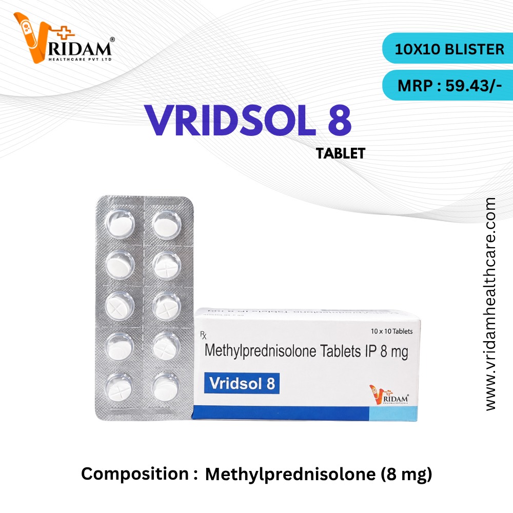 Check out our Product Range : VRIDSOL - 8 TABLET