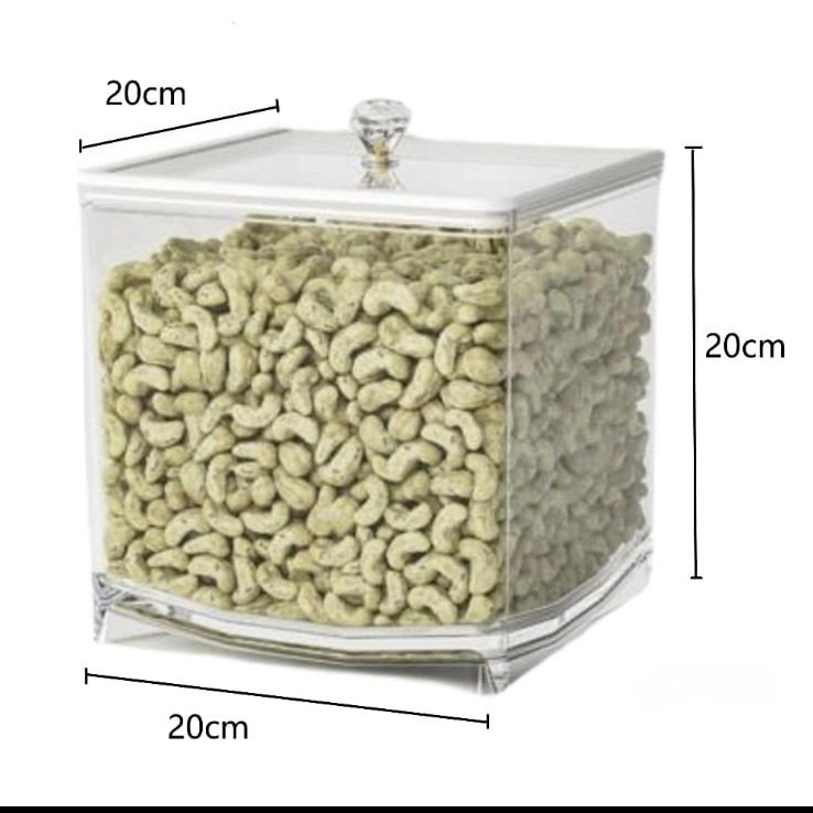 Supermarket Airtight square Jar In Delhi