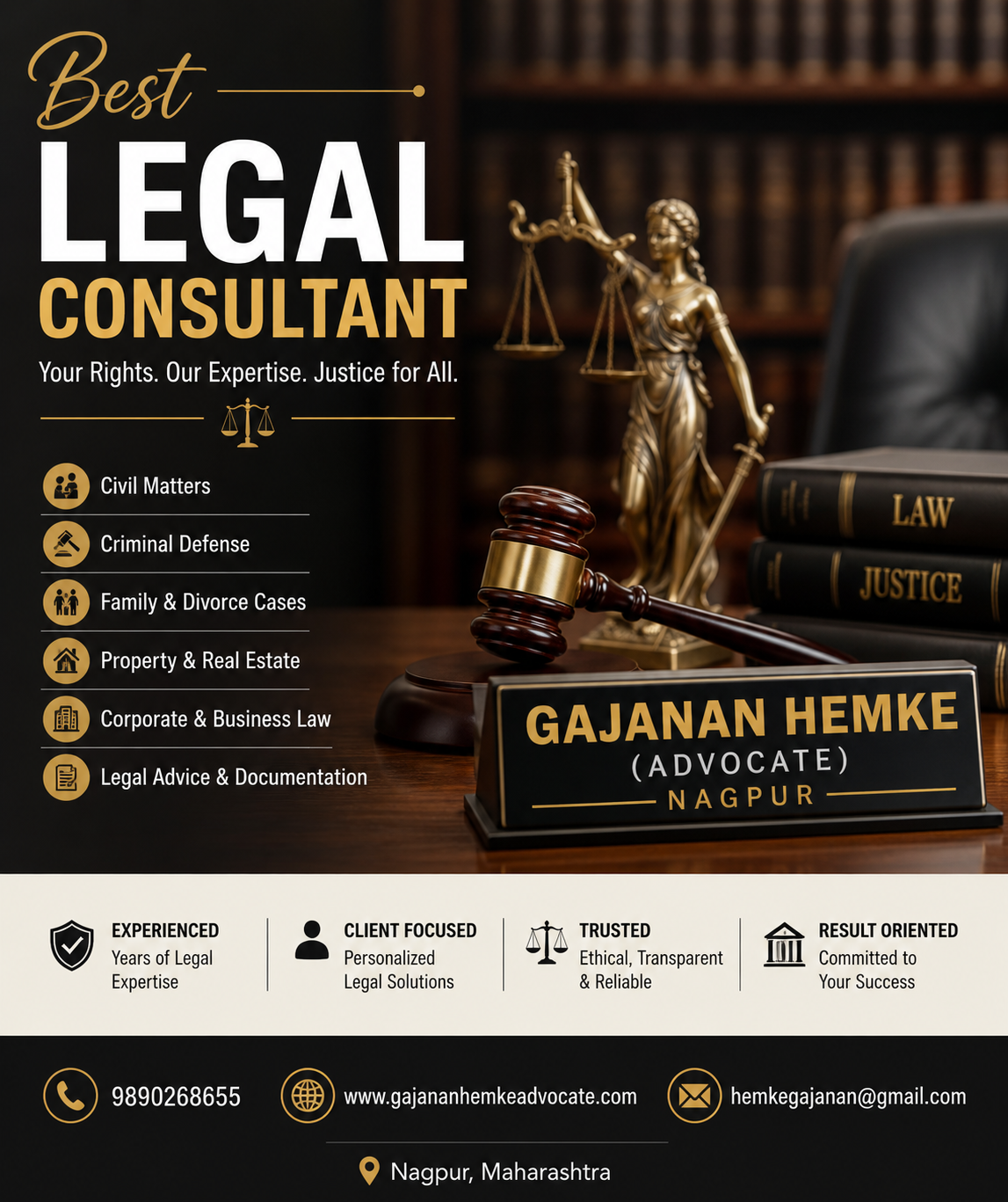 Best Legal Consultant in Nagpur – Gajanan Hemke (Advocate)