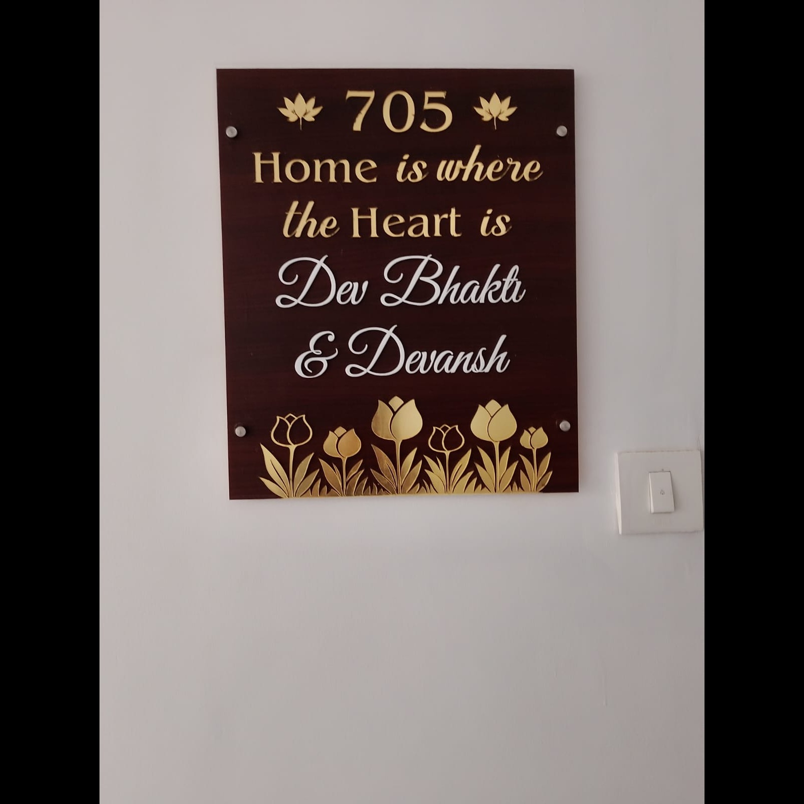 Customised Acrylic Door Name Plates In Nashik (Artline Sign).