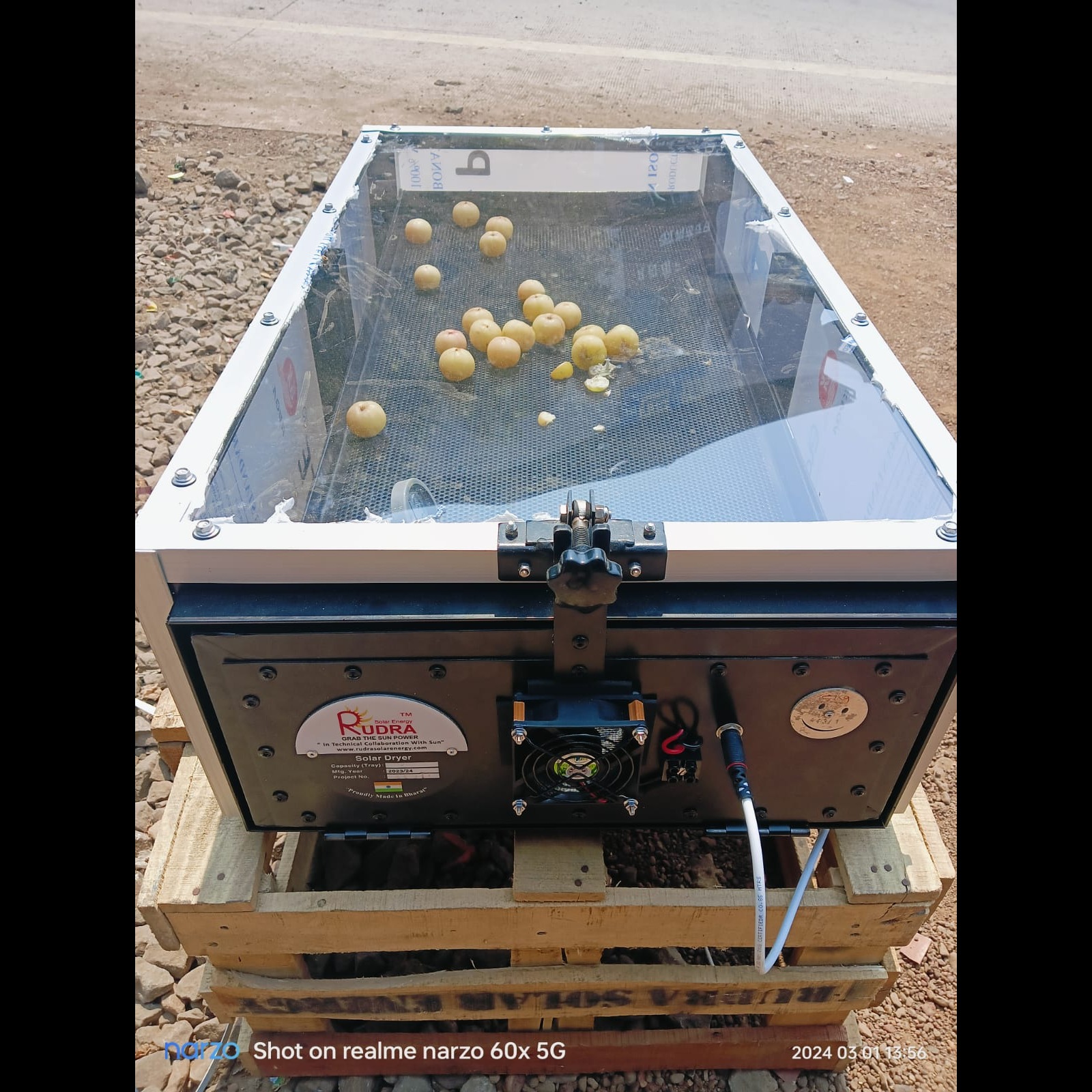 Solar Dryer in Kannauj: Practical Applications for Potato, Herbs and Flowers