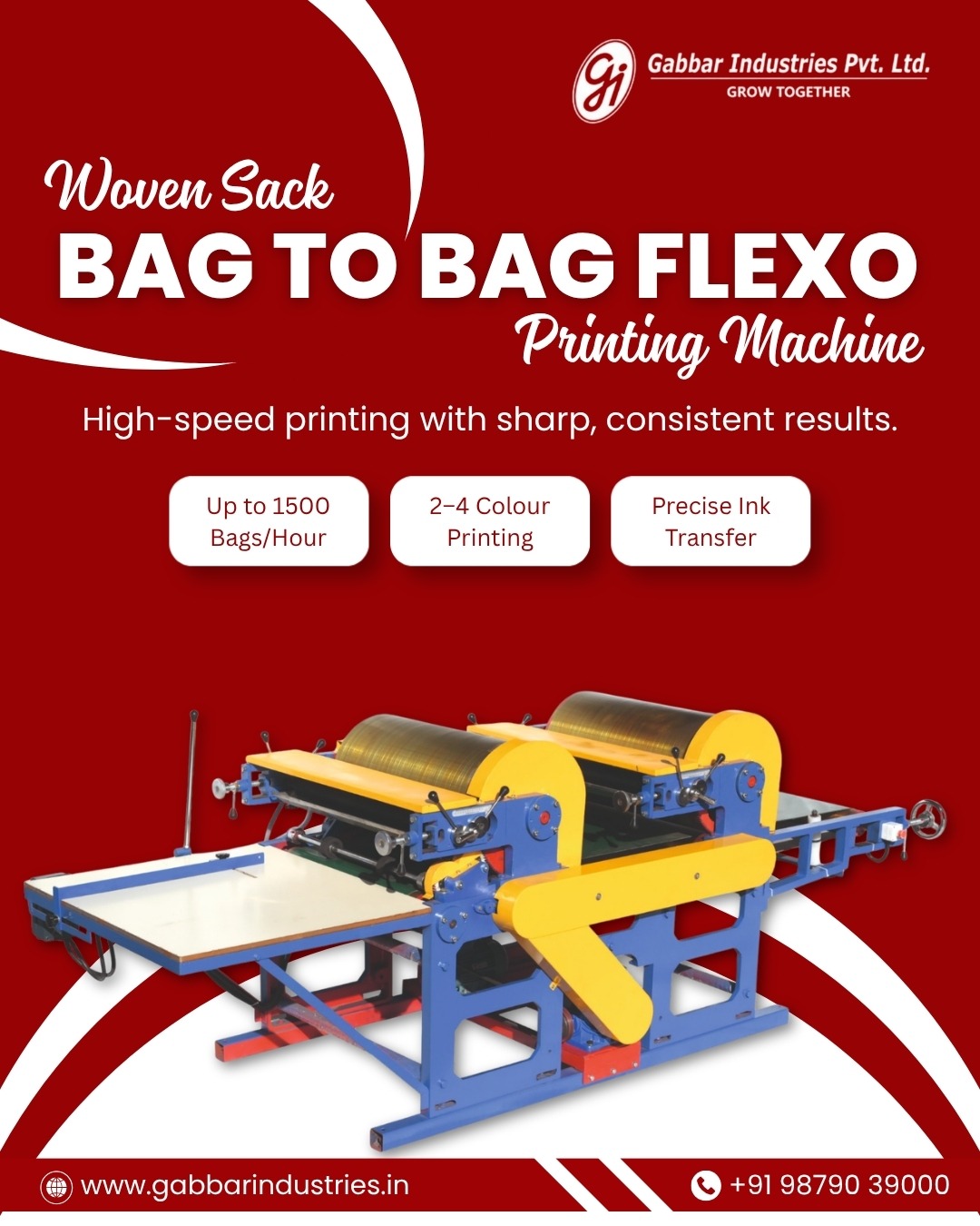 Woven Sack Bag Flexo Printing Machine in India
