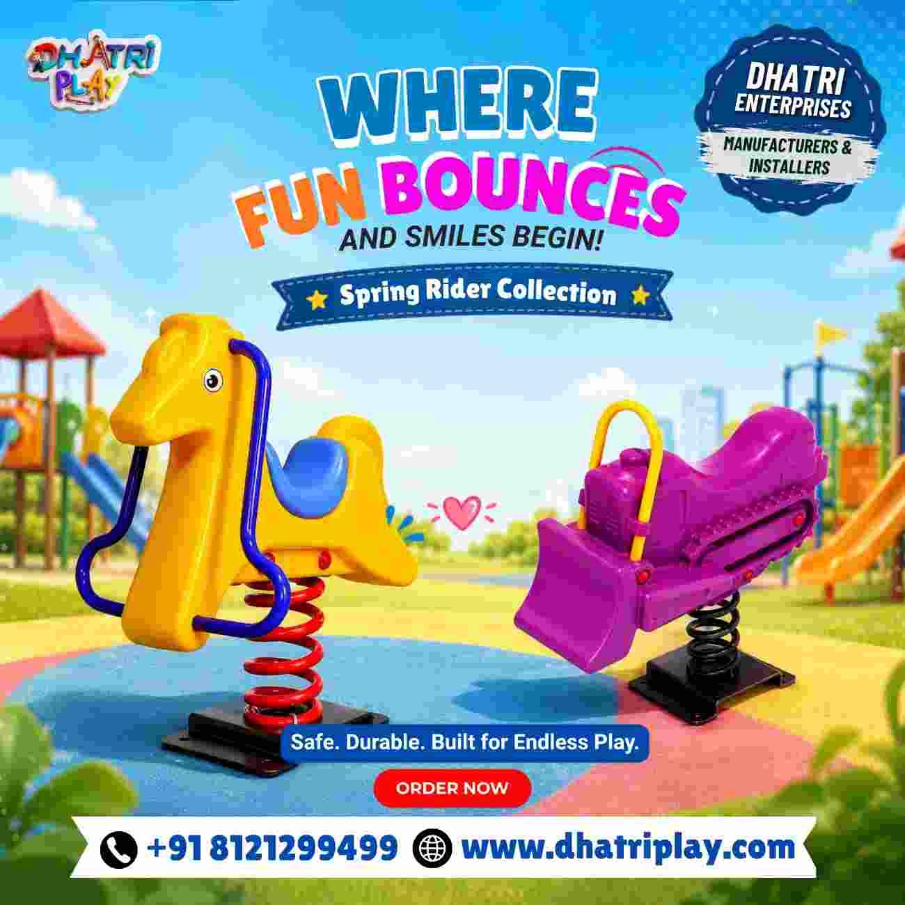 ๐ Spring Rider Playground Equipment ๐ | Safe, Durable & Fun Outdoor Play for Kids ๐ง๐ฆ
