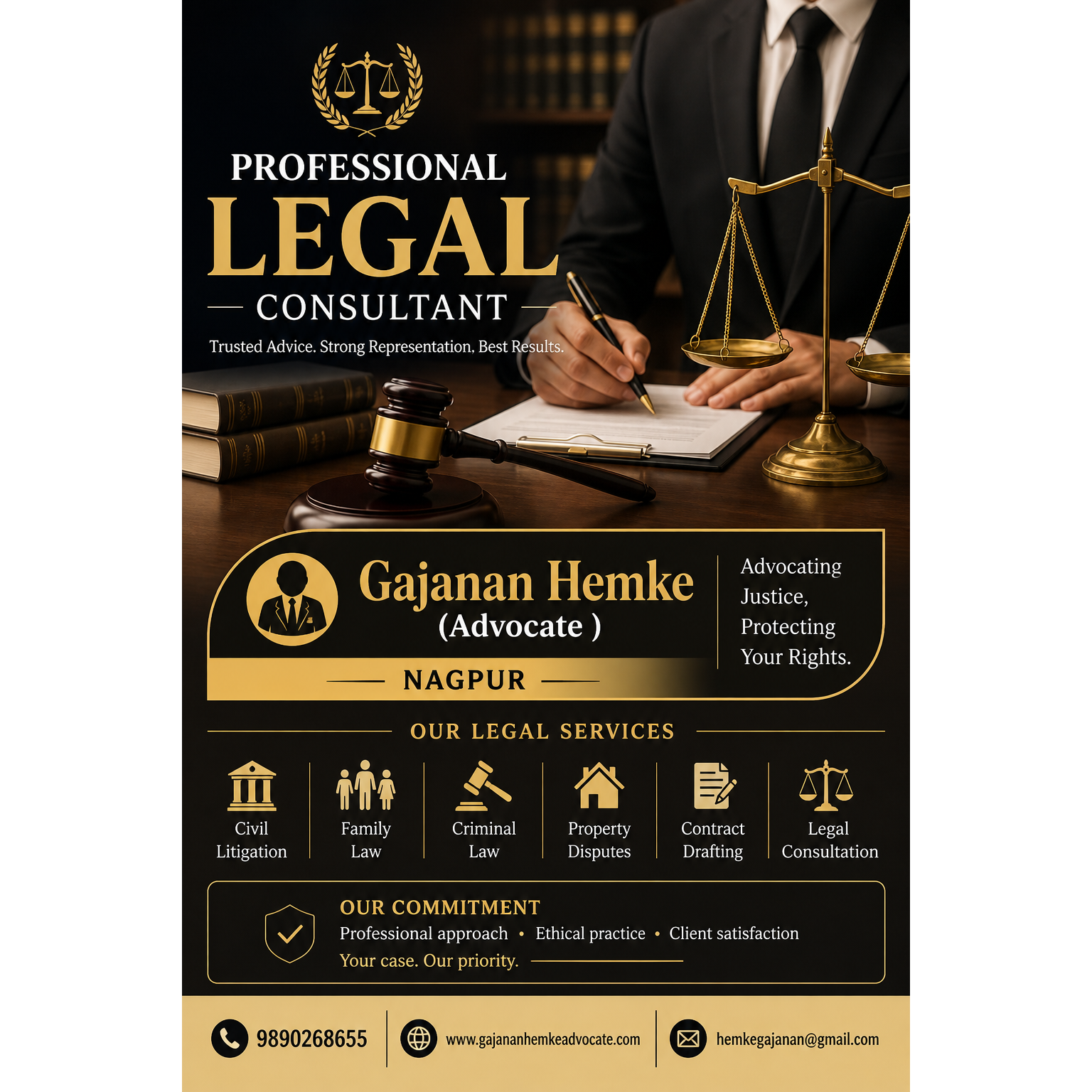 Professional Legal Consultant in Nagpur – Gajanan Hemke (Advocate)