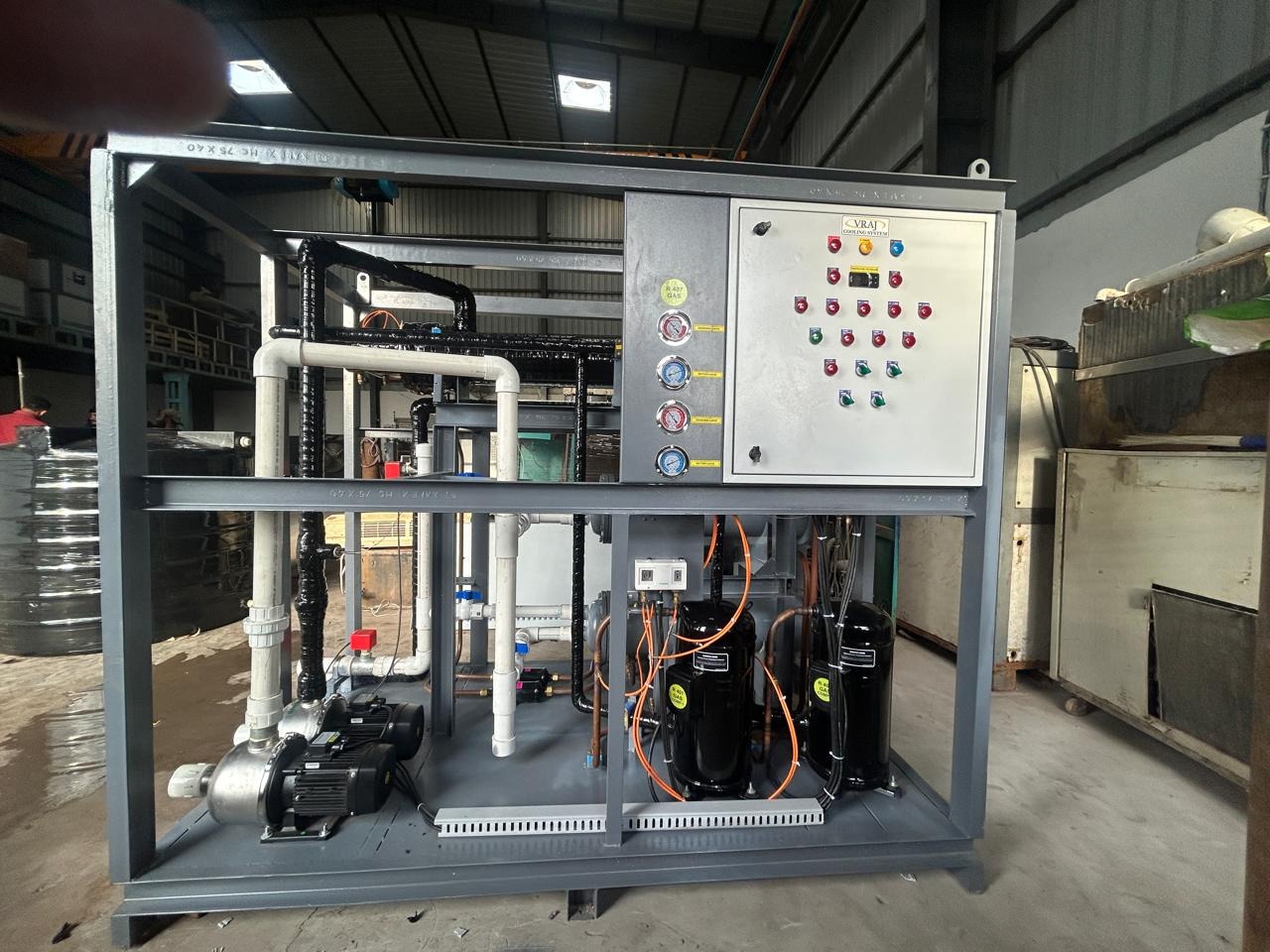 VRAJ COOLING SYSTEM PRIVATE LIMITED Deals in Industrial Water Chiller mainly. our core products are ...