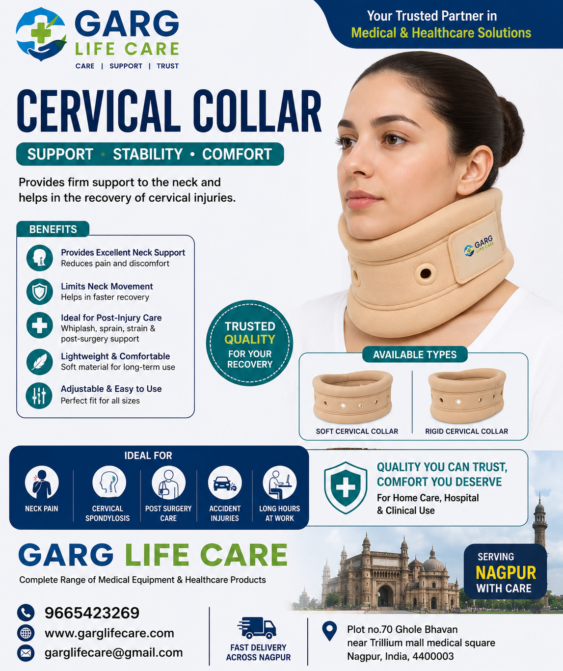 Cervical Collar – Neck Support & Comfort**