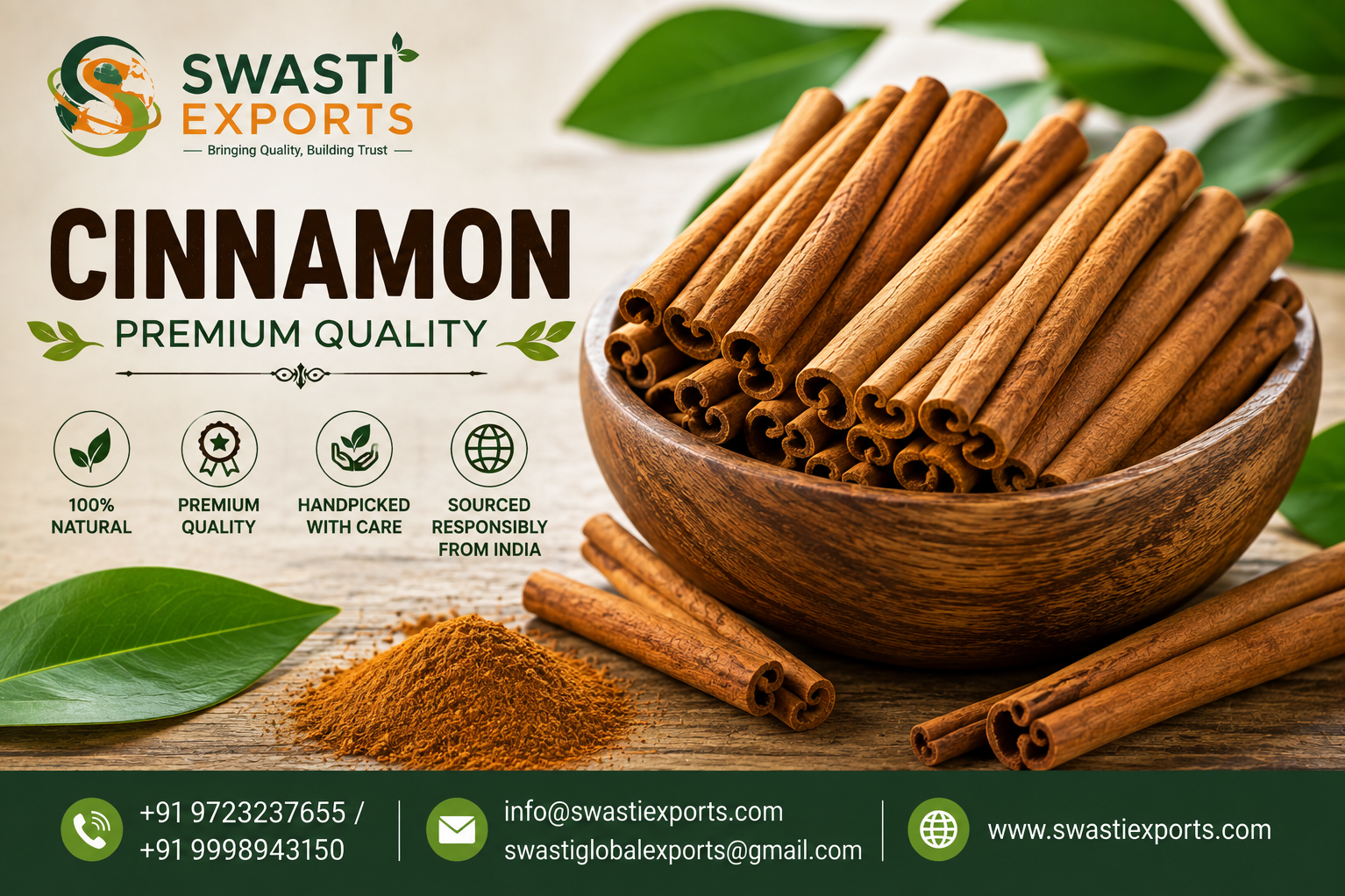 Cinnamon Supplier & Exporter