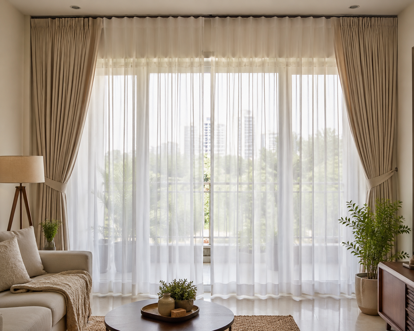 Sheer Curtains in New Delhi for Soft Light and Everyday Privacy