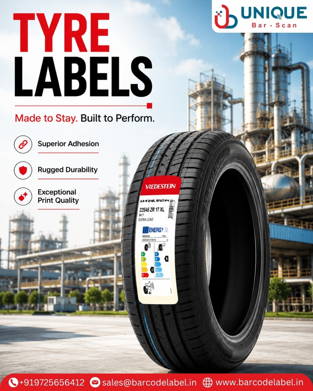 High-Quality Tyre Labels for Reliable Product Information