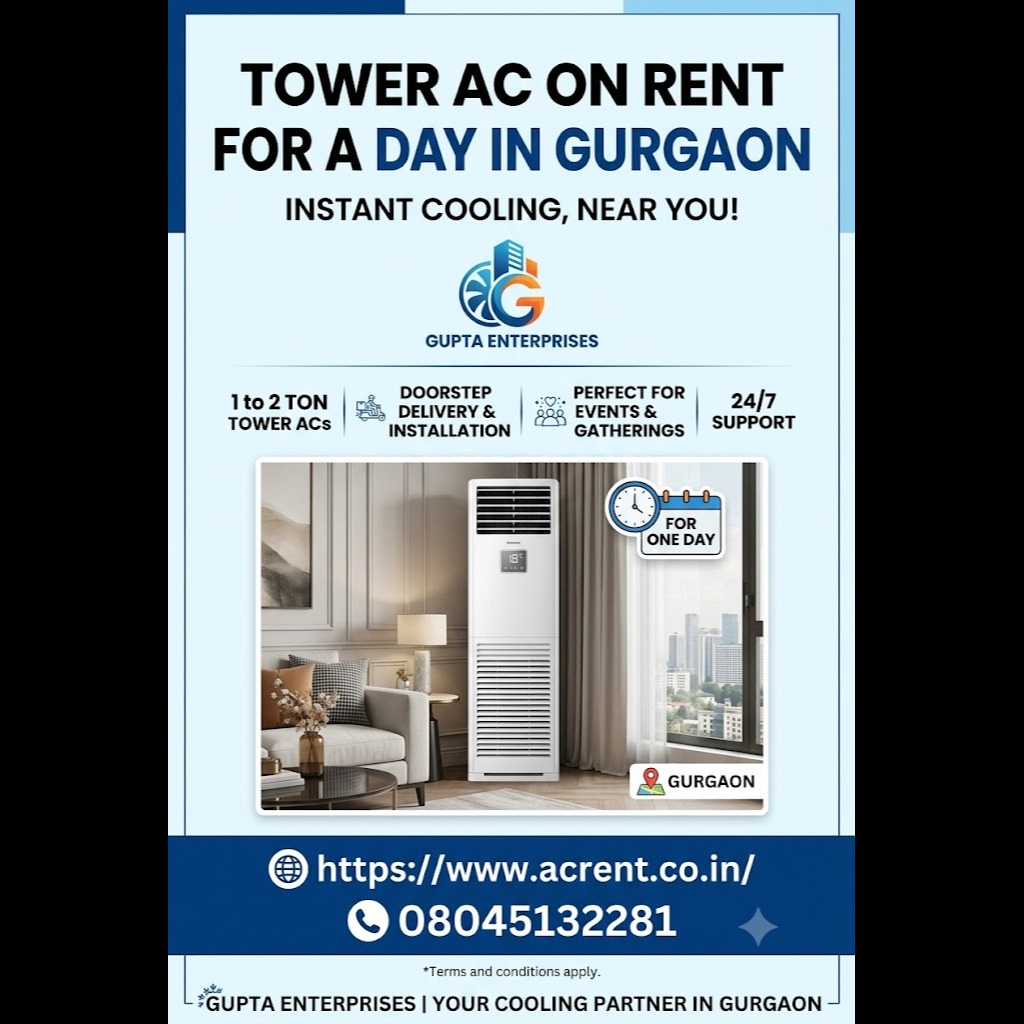 Tower AC on Rent for a Day Near Me in Gurgaon | Gupta Enterprises