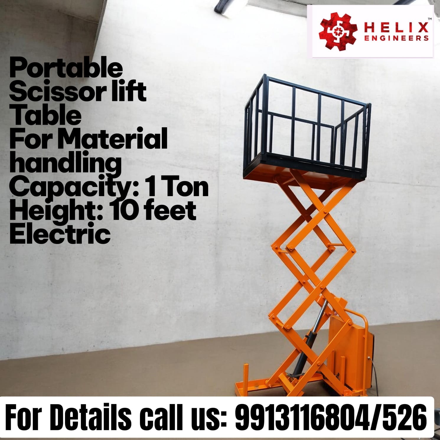Hydraulic Lifting Trolley Manufacturer & Supplier in India – Helix Engineers