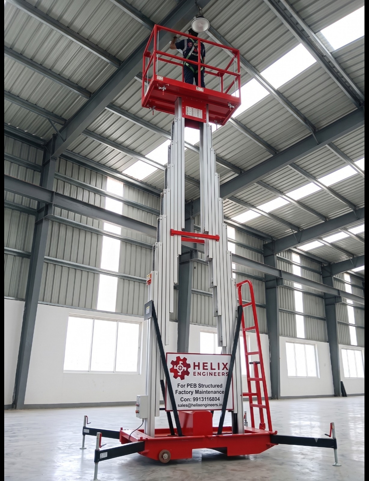Aluminum Aerial Work Platform Manufacturer & Supplier in India – Helix Engineers