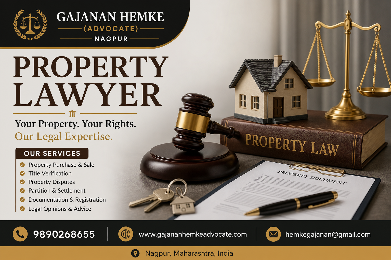 Property Lawyer in Nagpur – Adv. Gajanan Hemke