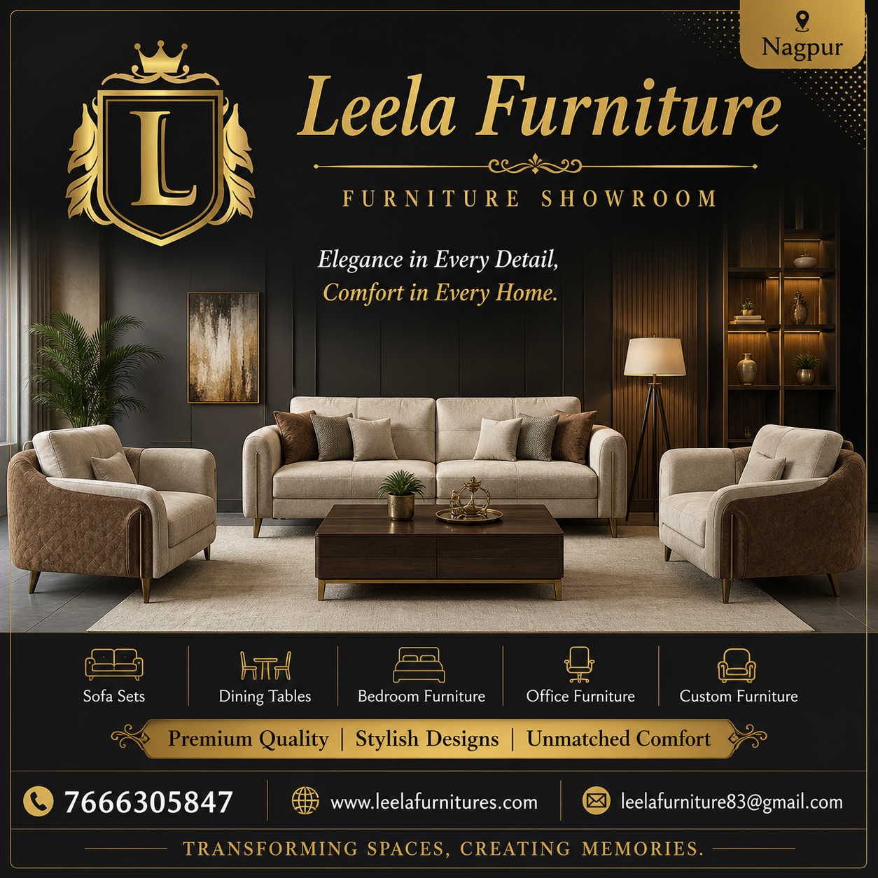 Furniture Showroom in Leela Furniture, Nagpur