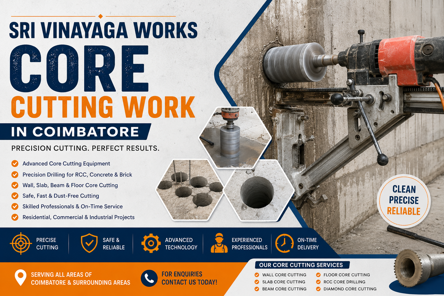 Core Cutting Work In Coimbatore