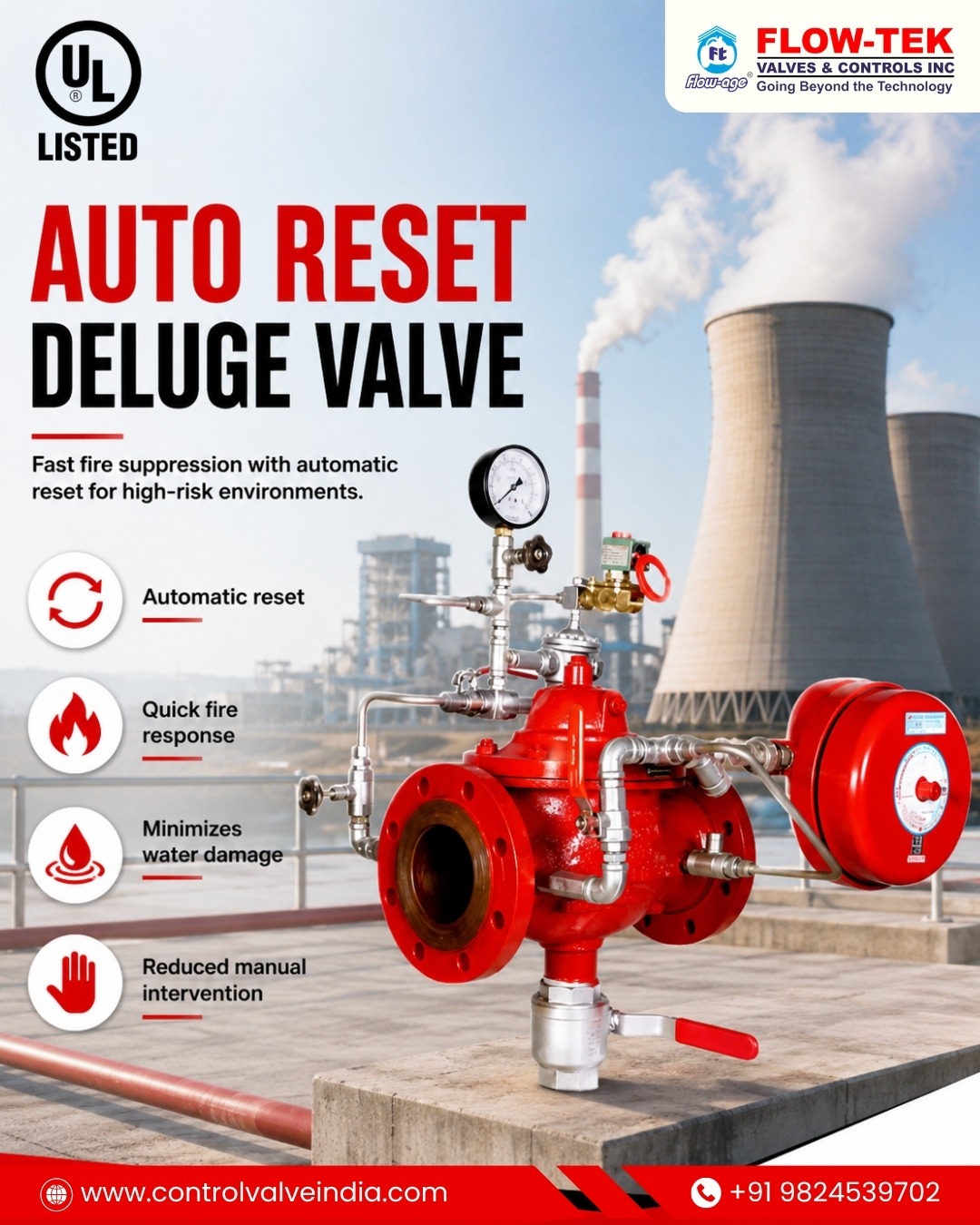 Auto Reset Deluge Valve Supplier in Ahmedabad