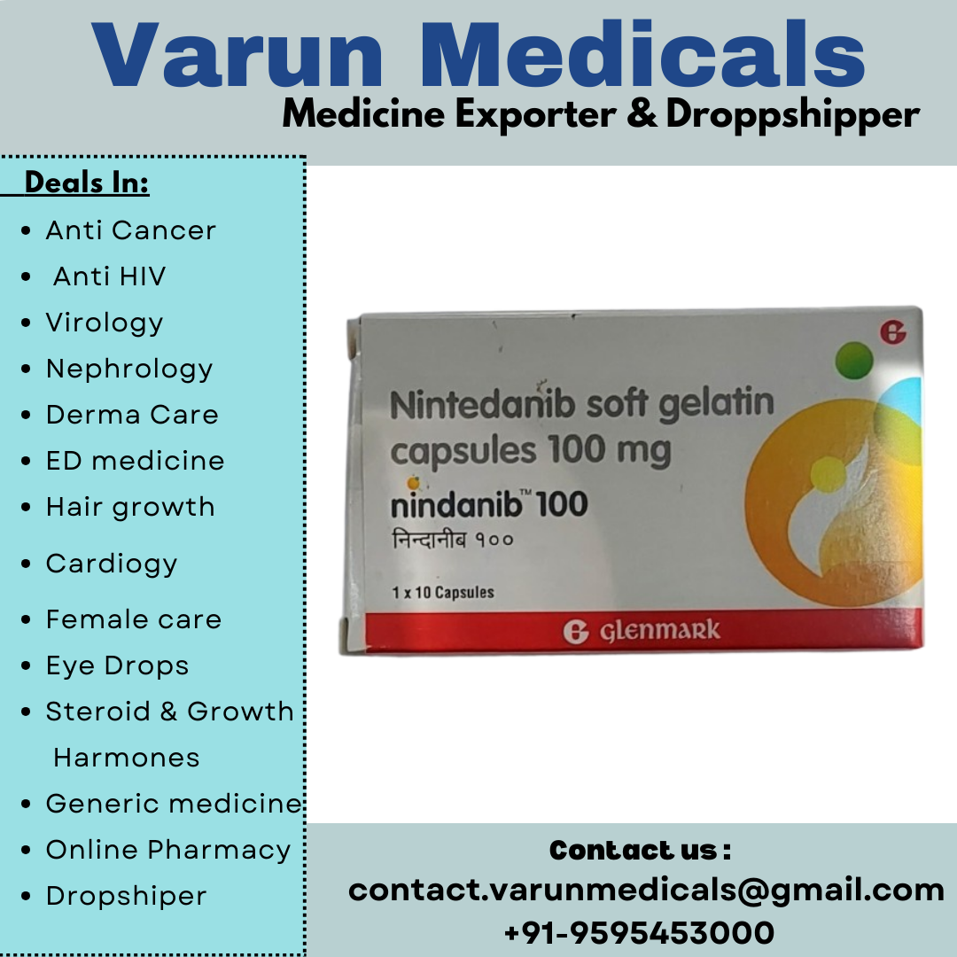 Nintedanib Soft Gelatin Capsules Supplier, Dealer, Exporter
