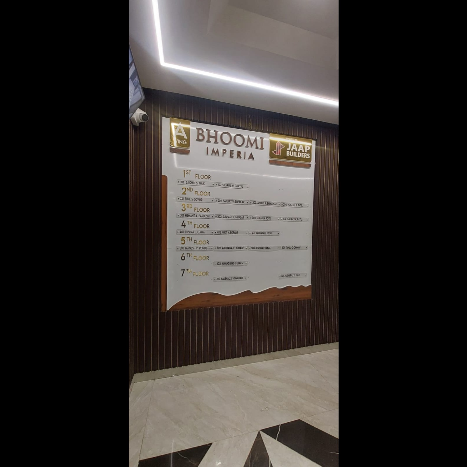 Customised Building Member Board In Nashik (Artline Sign).