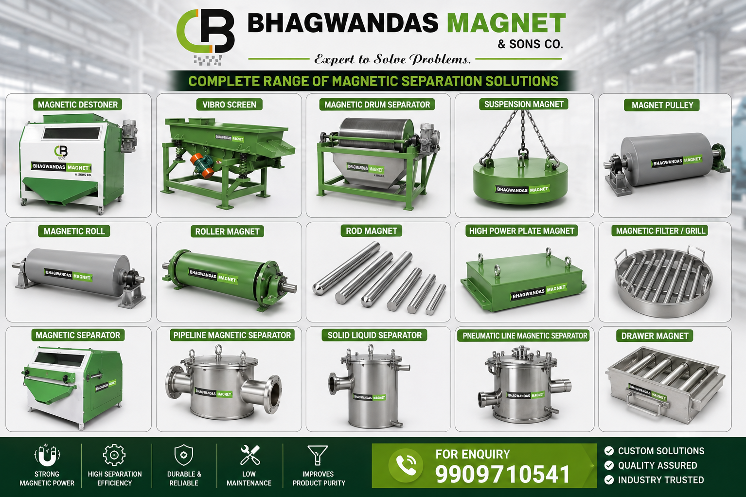 Magnetic roller Manufacturer in Jaipur