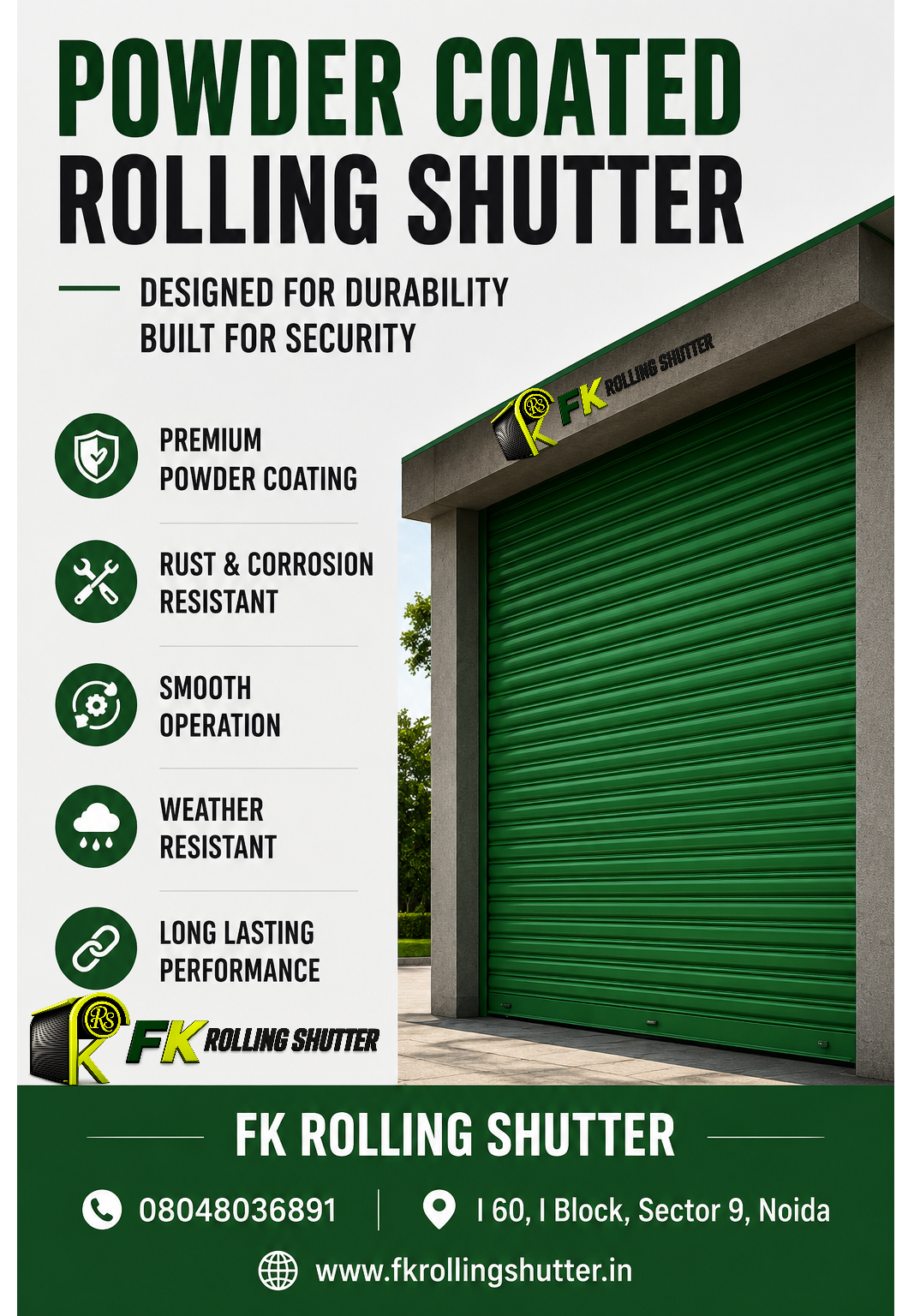Powder Coated Rolling Shutter Manufacturer