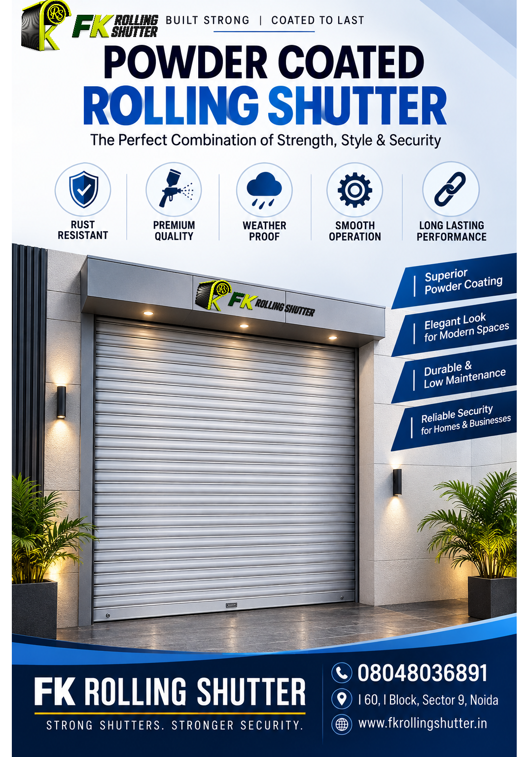 Powder Coated Rolling Shutter Ghaziabad