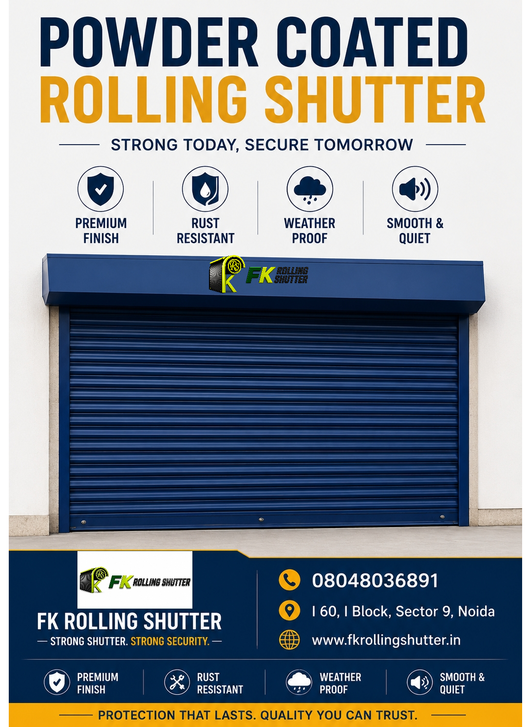 Powder Coated Rolling Shutter Manufacturer In Noida Sector 9