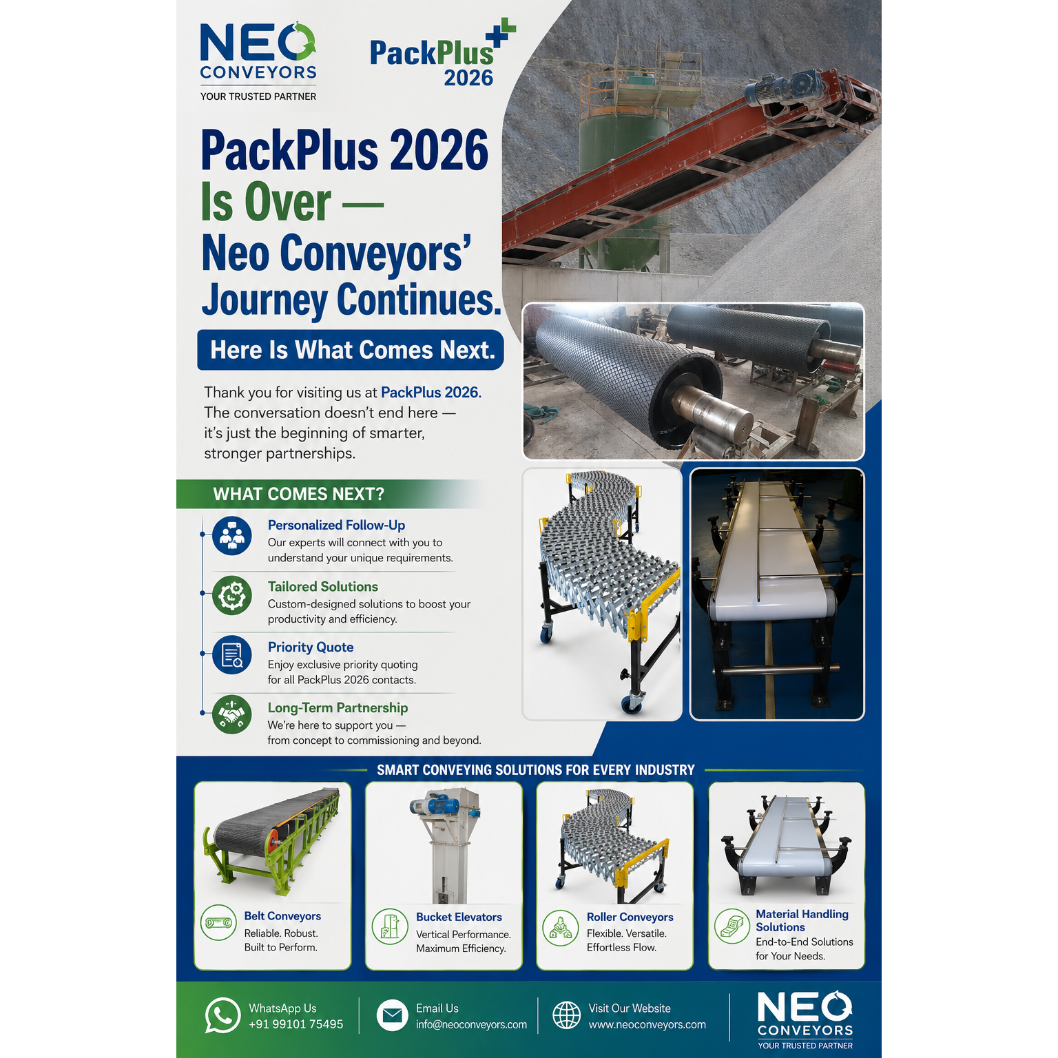 PackPlus 2026 Is Over — Neo Conveyors' Journey Continues. Here Is What Comes Next.