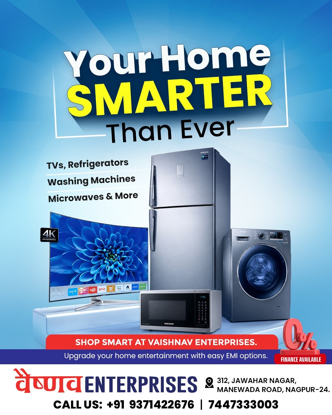 Smart Electronics & Home Appliances in Nagpur | Vaishnav Enterprises