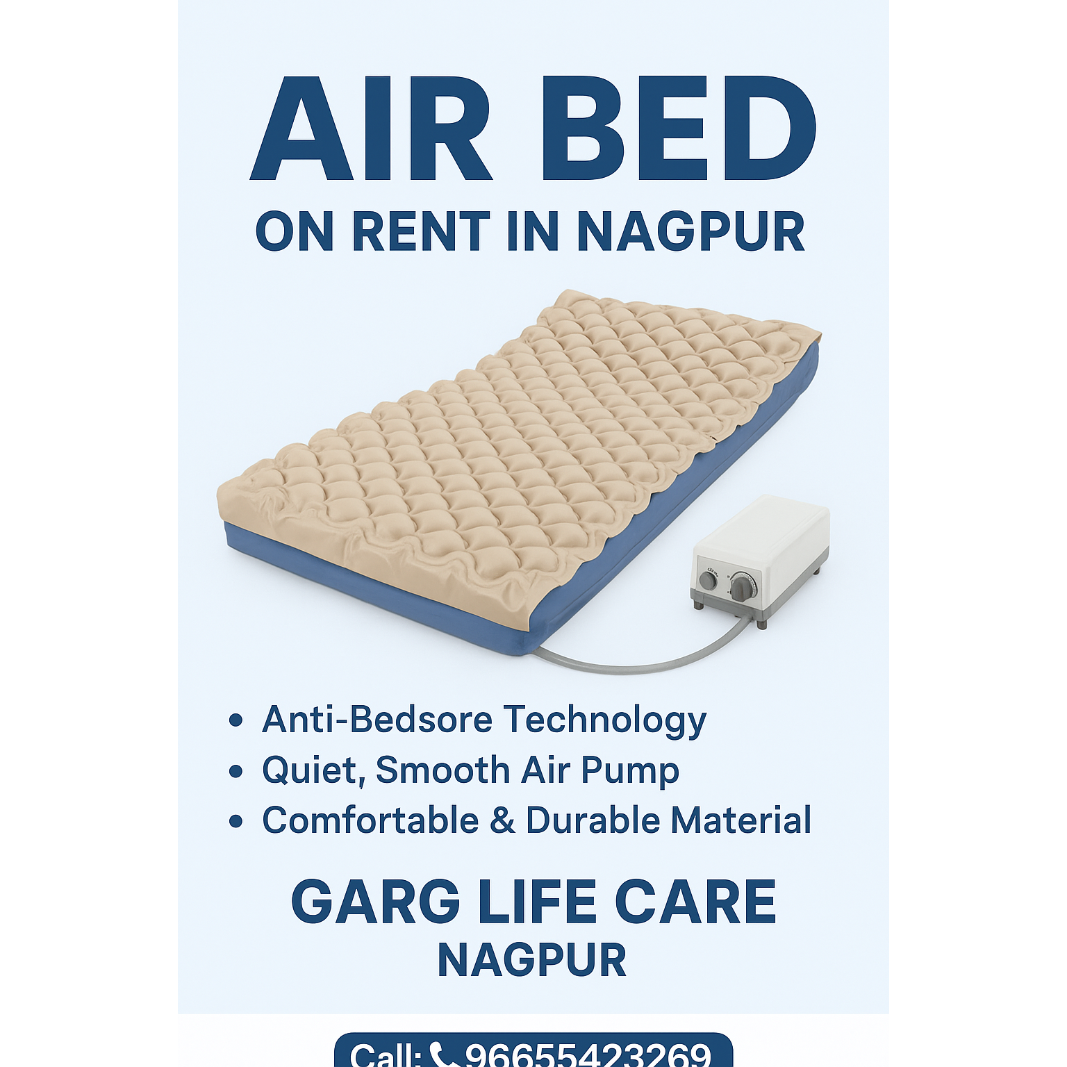 PATIENT AIR BED – COMFORTABLE CARE & PRESSURE RELIEF