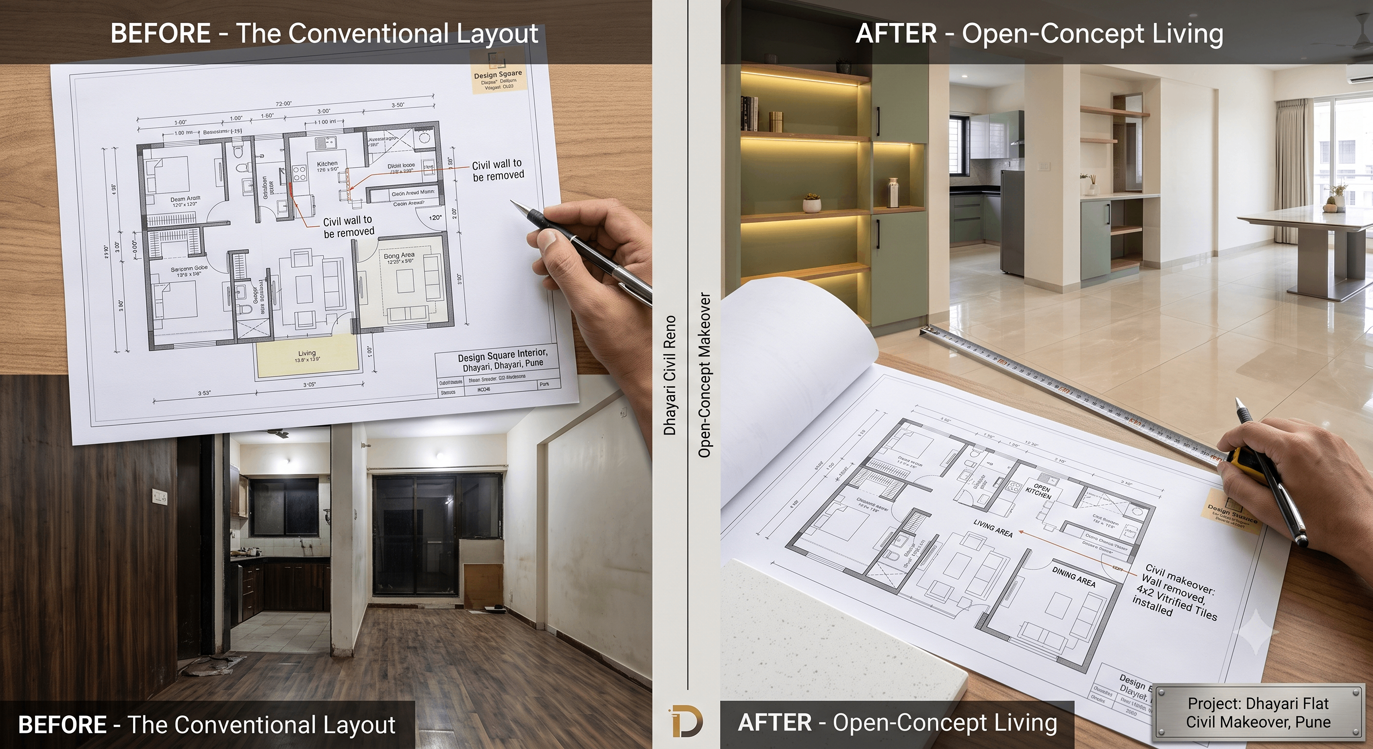 Full-Home Renovation & Civil Upgrades for Older Societies in Dhayari