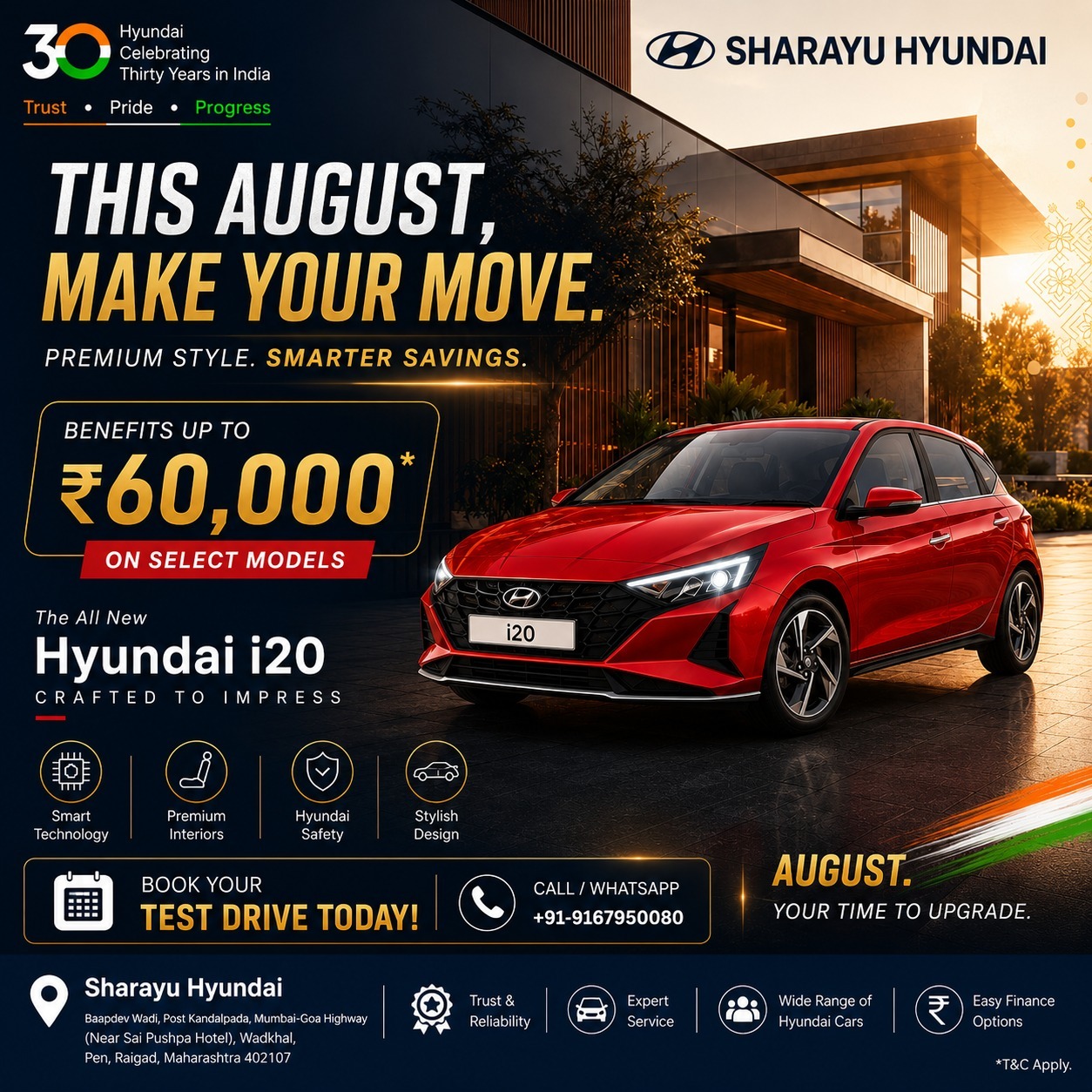 This August, Make Your Move with Hyundai i20 | Sharayu Hyundai