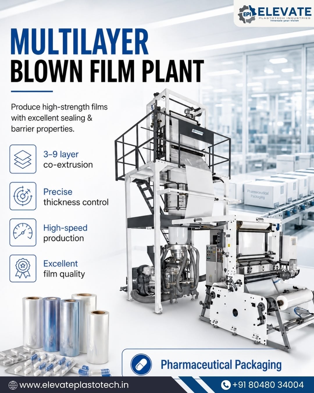 Multilayer Blown Film Plant Machine for High-Performance Films