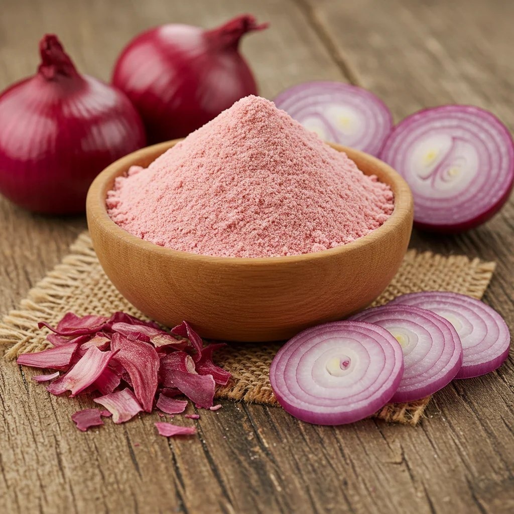SS Overseas is a leading Dehydrated Pink Onion Powder Exporter from India