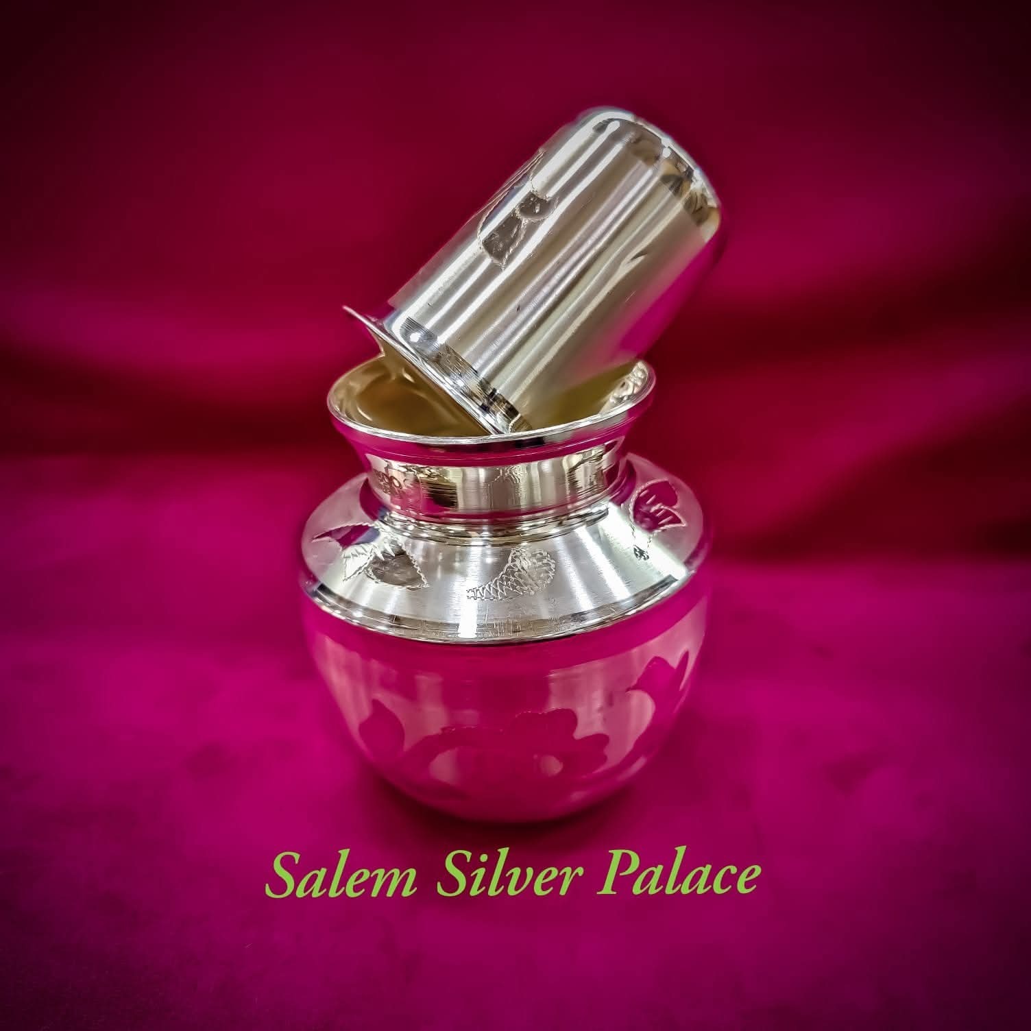 Silver Sombu
Silver Tumbler
Silver Articles
Salem Silver Palace is the best trusted Online Store ...