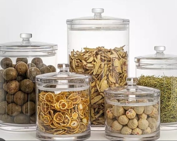 Supermarket Polycarbonate Airtight Round Jars Price