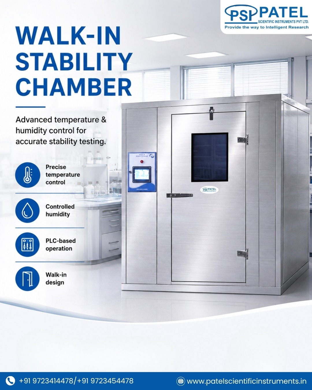Walk-In Stability Chamber for Precise Environmental Testing