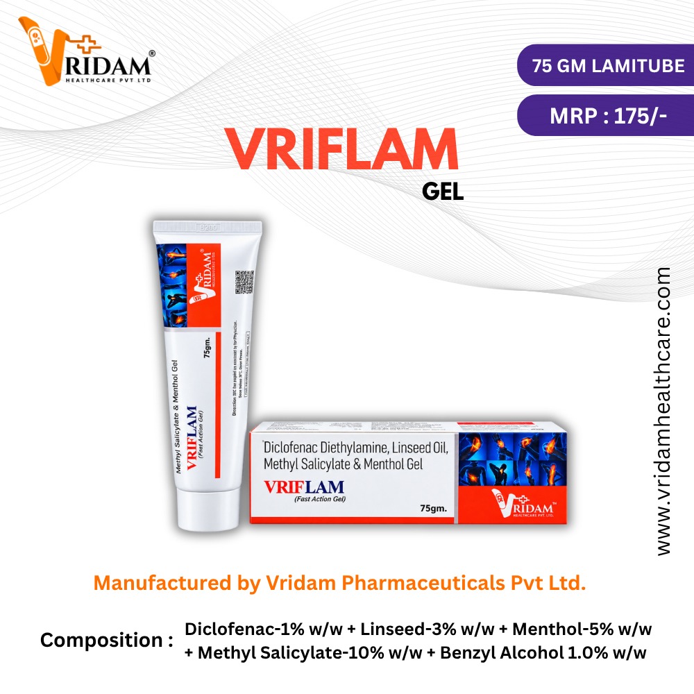 Check out our latest product range : VRIFLAM GEL now available in 75 gm packing.