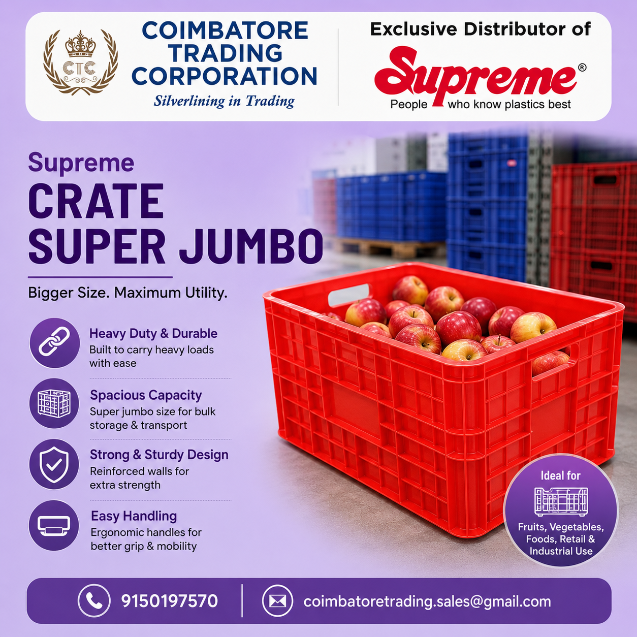 Supreme Plastic Crates in Virudhunagar