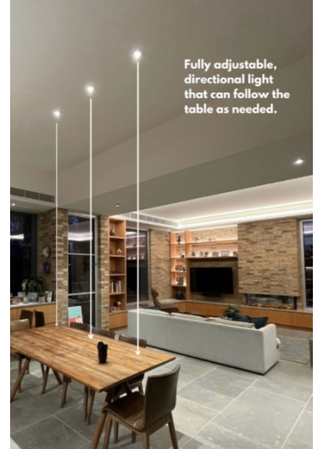 Adjustable Directional Lighting: A Smart Way to Illuminate Modern Dining & Living Spaces