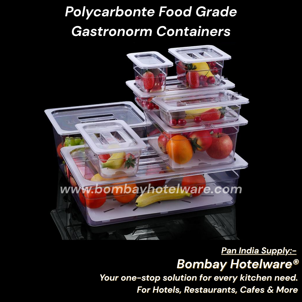 Polycarbonate GN Pans for Hotels, Cafes & Restaurants| Food Storage Containers for Hotel Kitchens
