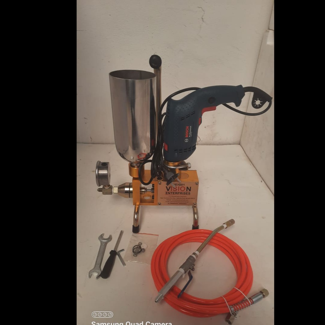 PU EPOXY INJECTION GROUTING BOSCH DRILL WITH STEEL CUP MACHINE