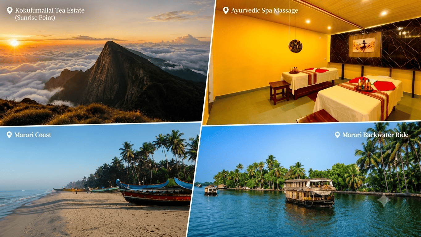 Serene Kerala With Marari Beach Honeymoon Special