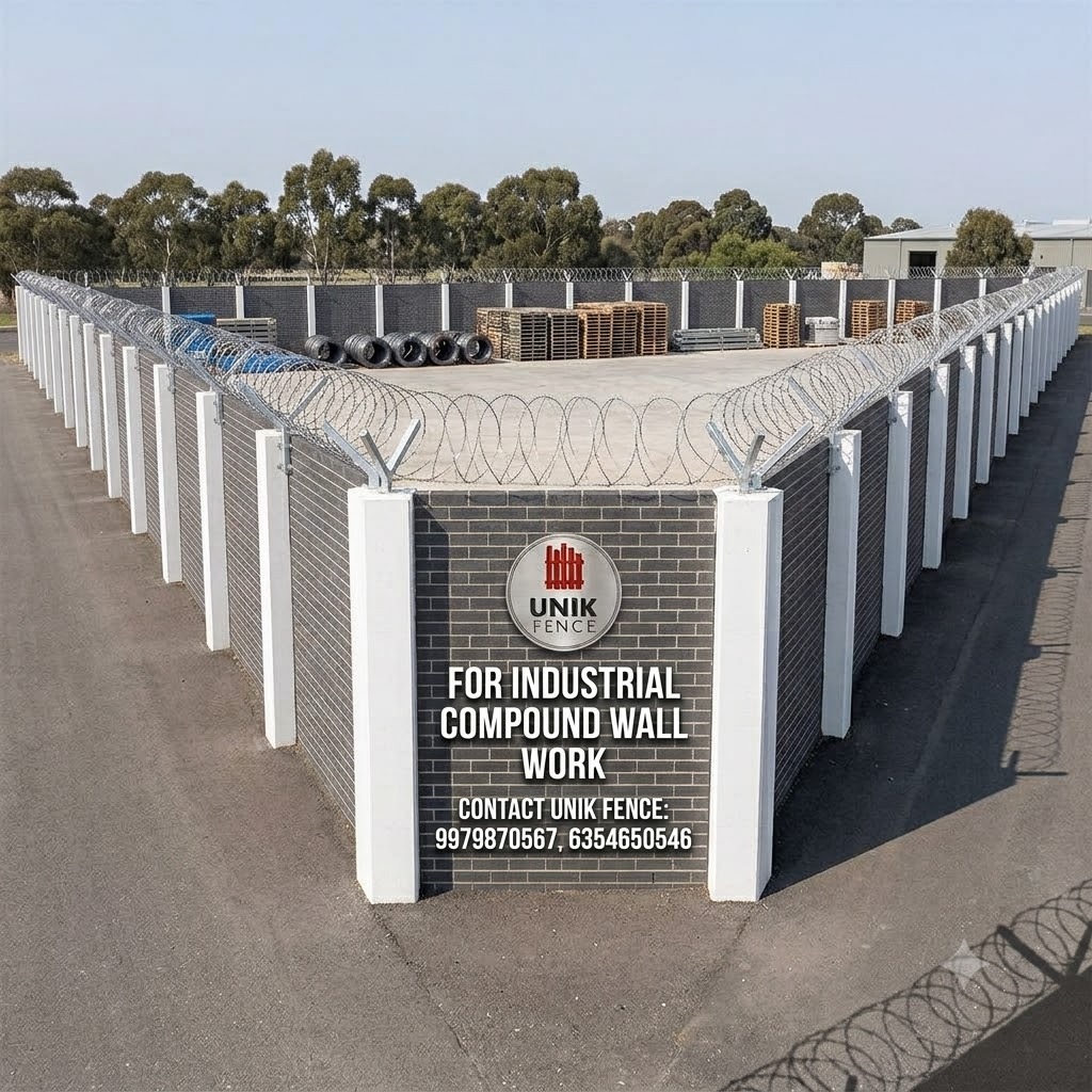 UNIK FENCE I Industrial Compound Wall Contractor in Vadodara