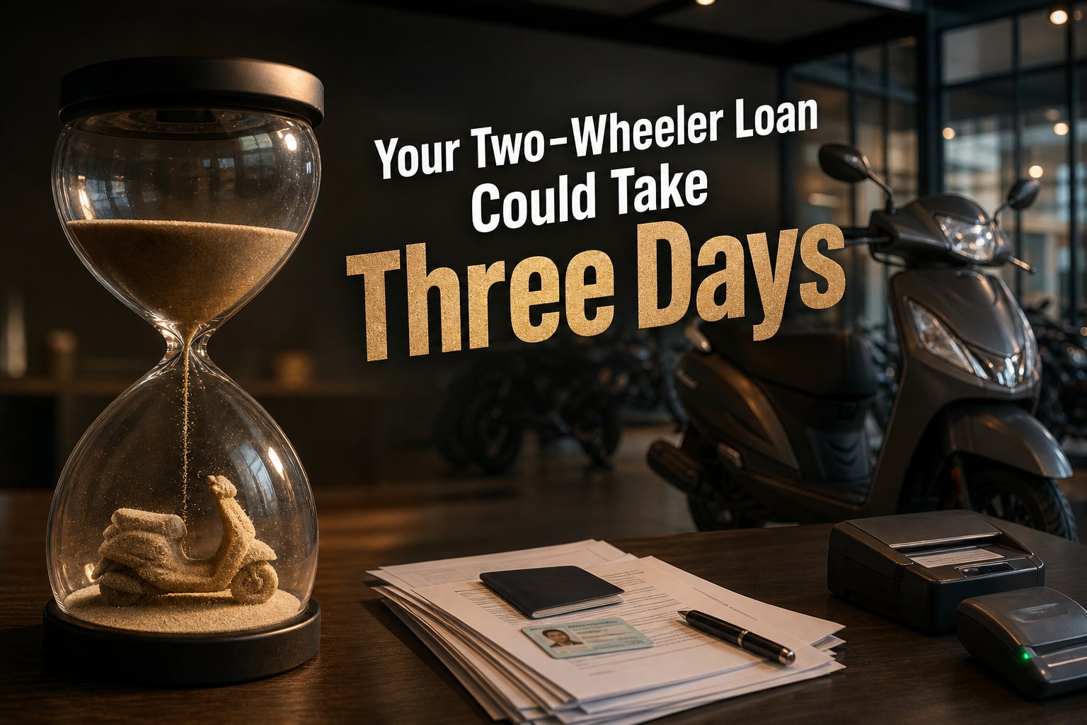 How long does two-wheeler loan approval take?