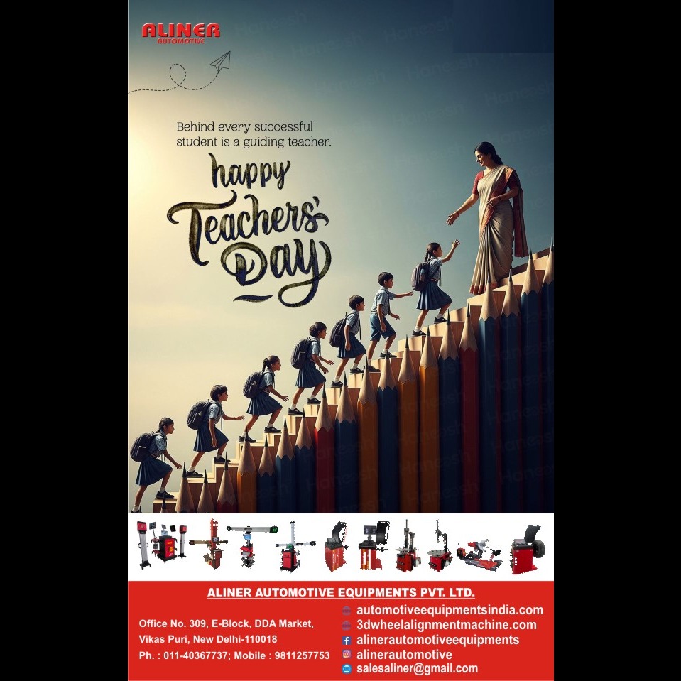 Aliner Automotive Equipment's Team Wishing you Happy Teacher's Day